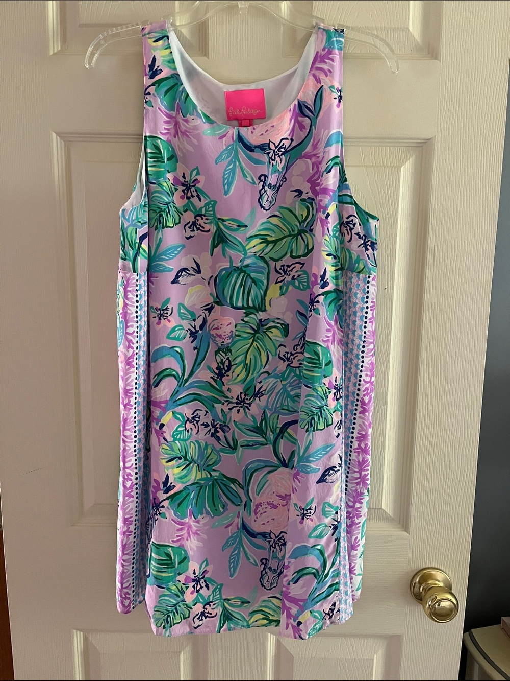 Lilly Pulitzer Pink and Gold Lined Short Dress